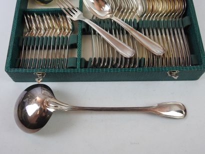 Silver-plated metal KITCHEN comprising twelve...