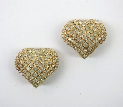 AGATHA Paris : Pair of heart shaped ear clips...