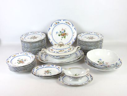 Ch. FIELD HAVILAND: Porcelain dinner service...