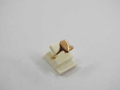 RING heart in yellow gold 750 thousandths....