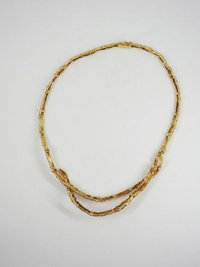 NECKLACE in yellow gold 750 thousandth, detachable...