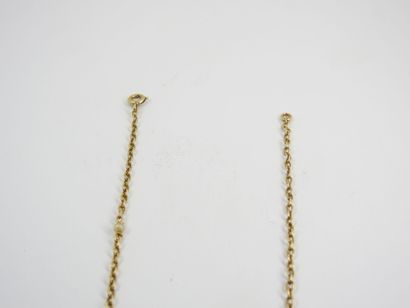 Choker in yellow gold 750 thousandths decorated...