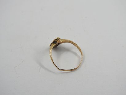 RING heart in yellow gold 750 thousandths....