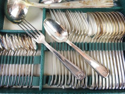 Silver-plated metal KITCHEN comprising twelve...