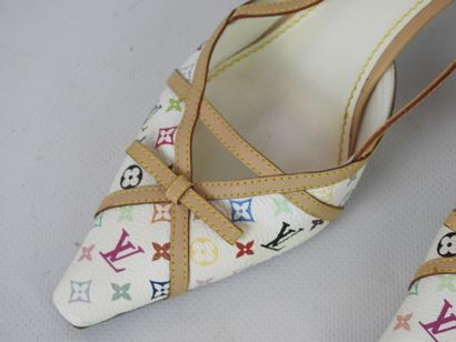 LOUIS VUITTON-PARIS: Pair of Murakami canvas...