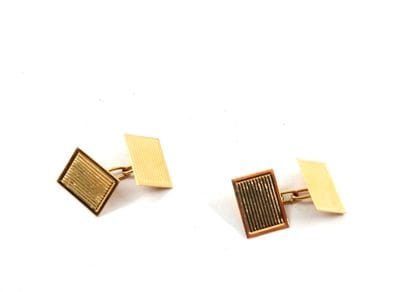 PAIR OF Cufflinks in yellow gold 750 thousandth....