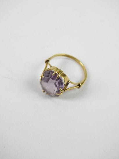 RING in gold 750 thousandths decorated with...