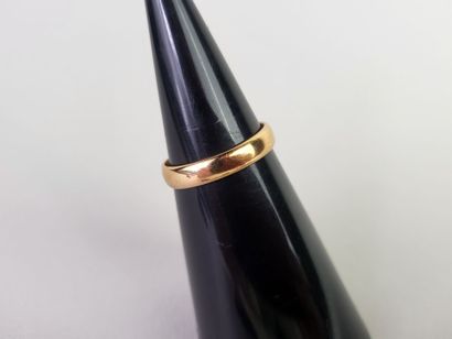 Lot of 2 wedding rings in 18K yellow gold...