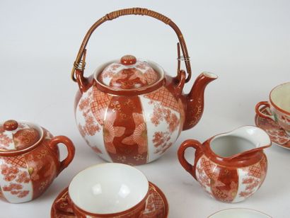 JAPAN: Part of a porcelain tea service with...