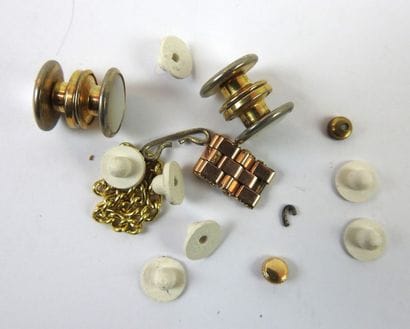 Pair of mother-of-pearl cufflinks, links,...