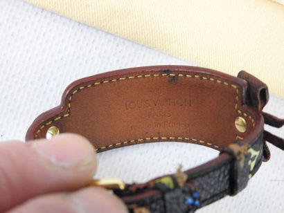 LOUIS VUITTON-PARIS: Leather bracelet Murakami....