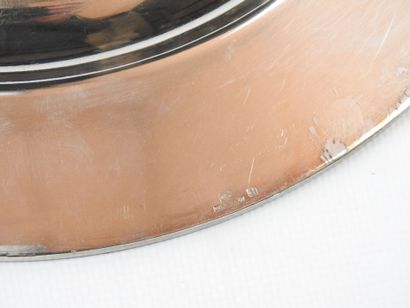 CHRISTOFLE: Silver plated serving dish of...