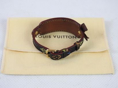 LOUIS VUITTON-PARIS: Leather bracelet Murakami....
