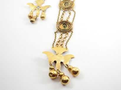NECKLACE in yellow gold 750 thousandths with...