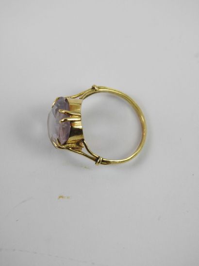 RING in gold 750 thousandths decorated with...