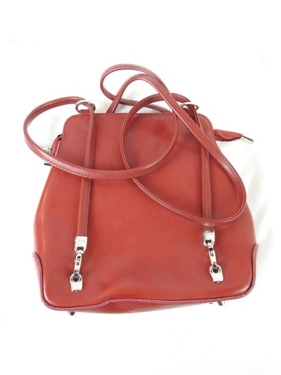 LANCASTER: Backpack color red. With dust-bag....