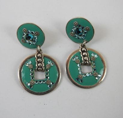 GAS Bijoux : Pair of silver earrings with...