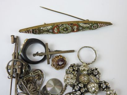 Lot of silver and fancy jewelry including...
