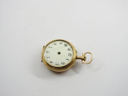 Yellow gold collar watch 750 thousandths....