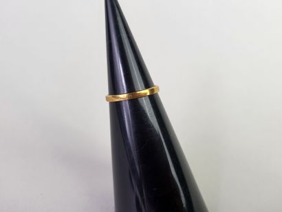 Lot of 3 wedding rings in 18K yellow gold...
