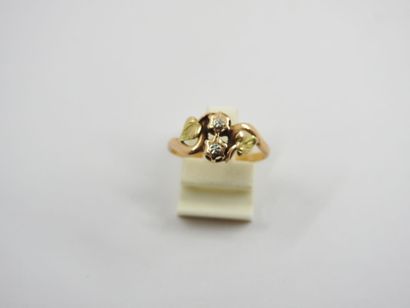 Ring in yellow gold 750 thousandths decoration...