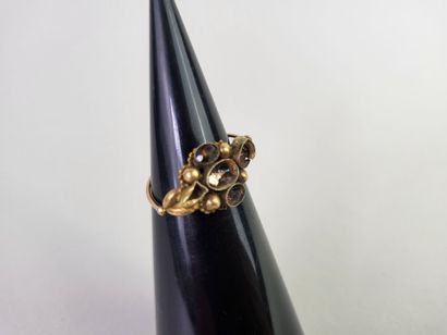 Small lot of jewelry in yellow gold 18K (750°/°°)...