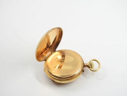 Yellow gold collar watch 750 thousandths....
