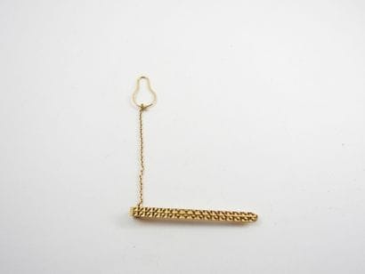 Tie pin in gold 750 thousandth. Weight :...