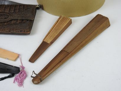 LOT OF LEATHERWARE including two handbags,...