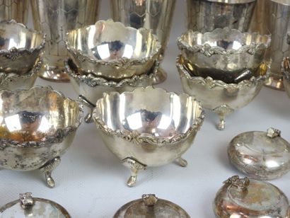 Lot of silver plated metal including twelve...