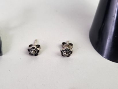 Lot of 20 silver jewels (800°/°°°) and marcasites...