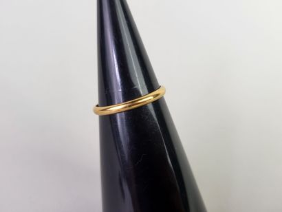 Lot of 3 wedding rings in 18K yellow gold...