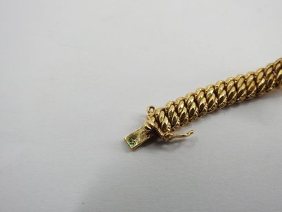 NECKLACE curb chain in yellow gold 750 thousandth....