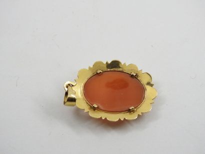 PENDANT in yellow gold 750 thousandth and...