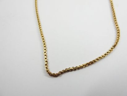CHAIN in yellow gold 750 thousandth. Length:...
