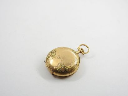 Yellow gold collar watch 750 thousandths....