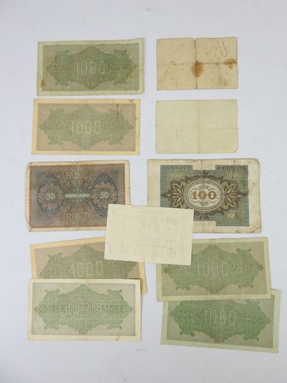 LOT of 25 banknotes Germany. In the state...