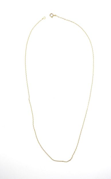 CHAIN in yellow gold 750 thousandth. Length:...