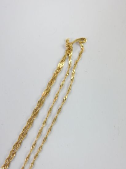 CHAIN in yellow gold 750 thousandth. Length:...