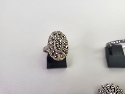 Lot of 12 antique silver jewels (800°/°°...