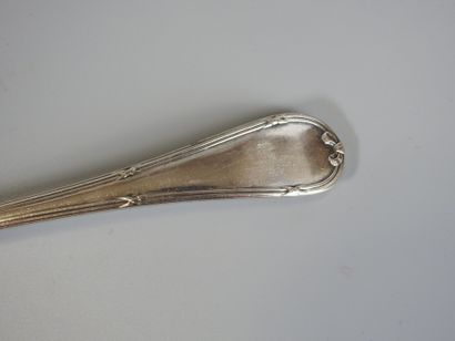 CHRISTOFLE: Gallia tumbler and ladle in silver...