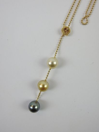 NECKLACE NEGLIGE in yellow gold 750 thousandths...