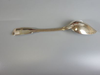MENAGERE comprising 18 silver cutlery pieces,...