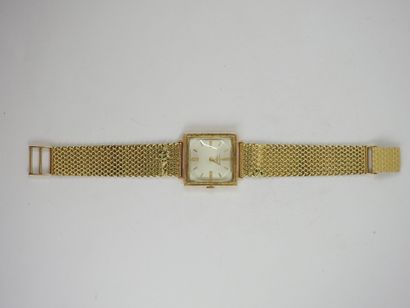 LONGINES: Men's wristwatch in yellow gold...