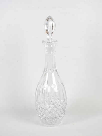 Carafe in cut crystal. H.37.5 cm