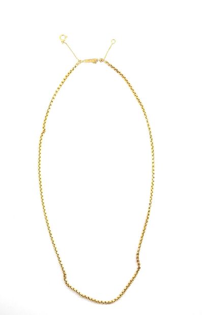 CHAIN in yellow gold 750 thousandth. Length:...