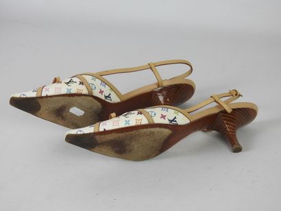 LOUIS VUITTON-PARIS: Pair of Murakami canvas...