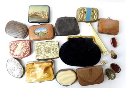 ABOUT TWELVE MONEY CARRIERS or boxes various...