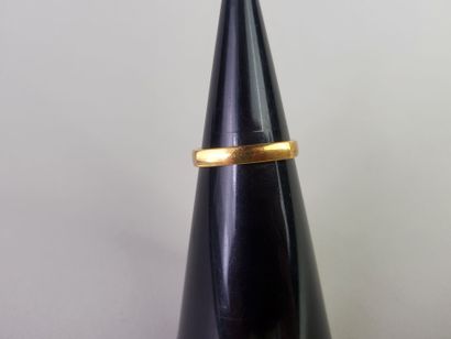 Ring in yellow gold 18K (750°/°°) of square...