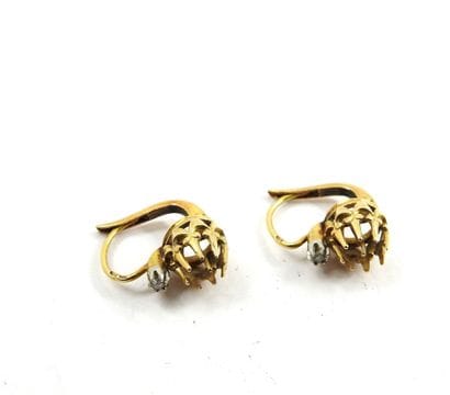 Earrings in yellow gold 750 thousandths,...